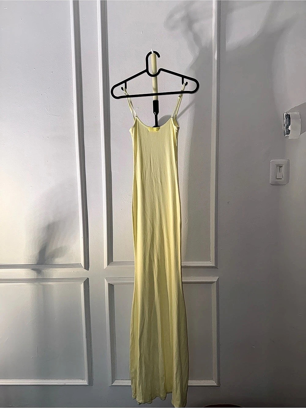 Maxi Dress Ribbed Yellow